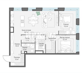 4-комн. квартира