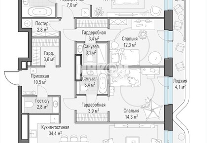 4-комн. квартира