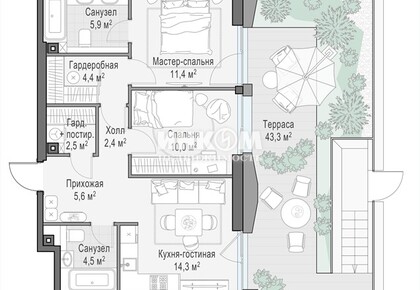 2-комн. квартира