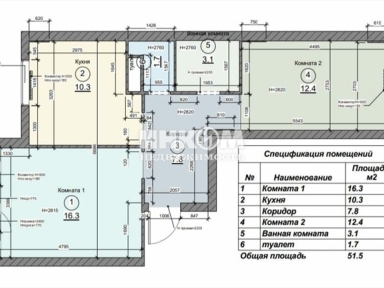 2-х комнатная квартира, Николо-Урюпино с, Полковника Глазунова ул, 2