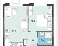 Купить однокомнатную квартиру в Москве, 