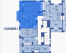 Купить трехкомнатную квартиру в Москве, № 27 кв-л