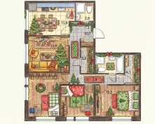 Купить четырехкомнатную квартиру в Москве, 