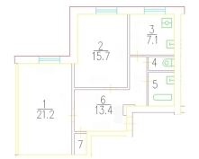 Купить двухкомнатную квартиру в Москве, Маршала Вершинина ул